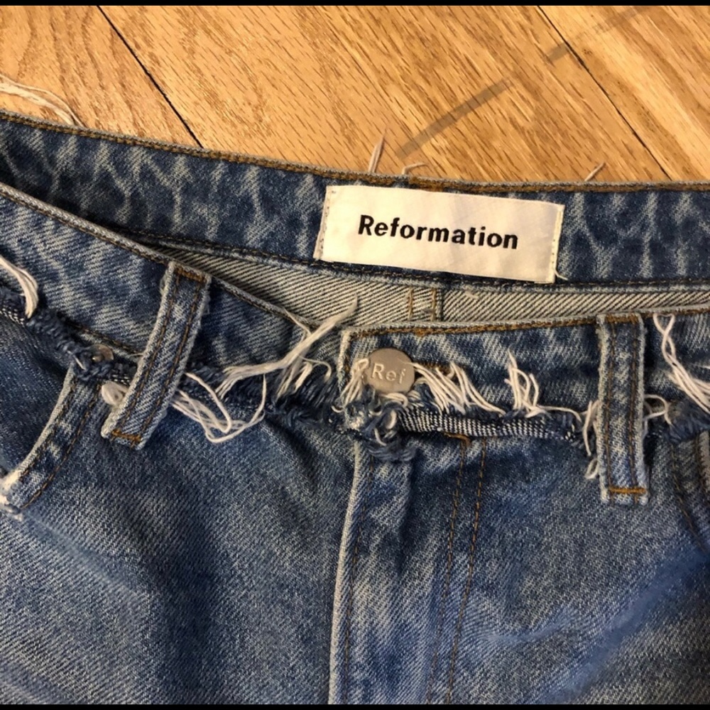 NWT🏷Reformation Julia High Rise Cigarette Antigua - Picture 4 of 5